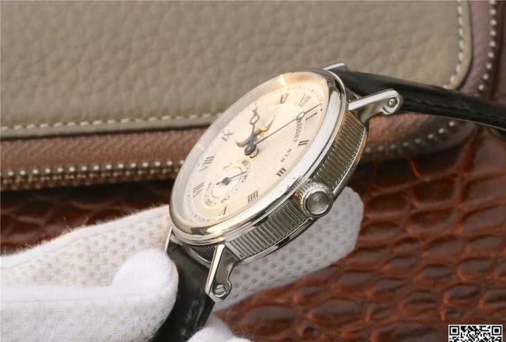 Breguet Classique Moonphase 4396 1:1 Best Edition Replica Watch Black Strap