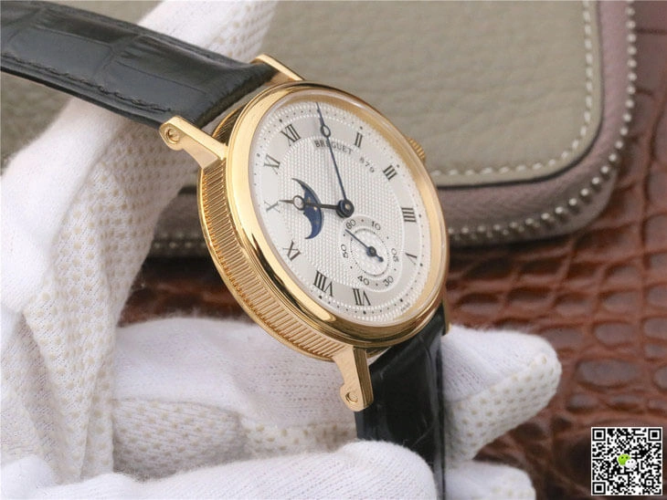 Breguet Classique Moonphase 4396 1:1 Best Edition Replica Watch Gold Bezel