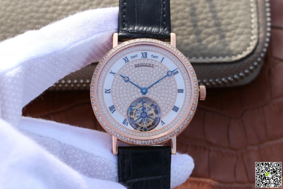 Breguet Classique Tourbillon 1:1 Best Edition Replica Watch Diamond Dial
