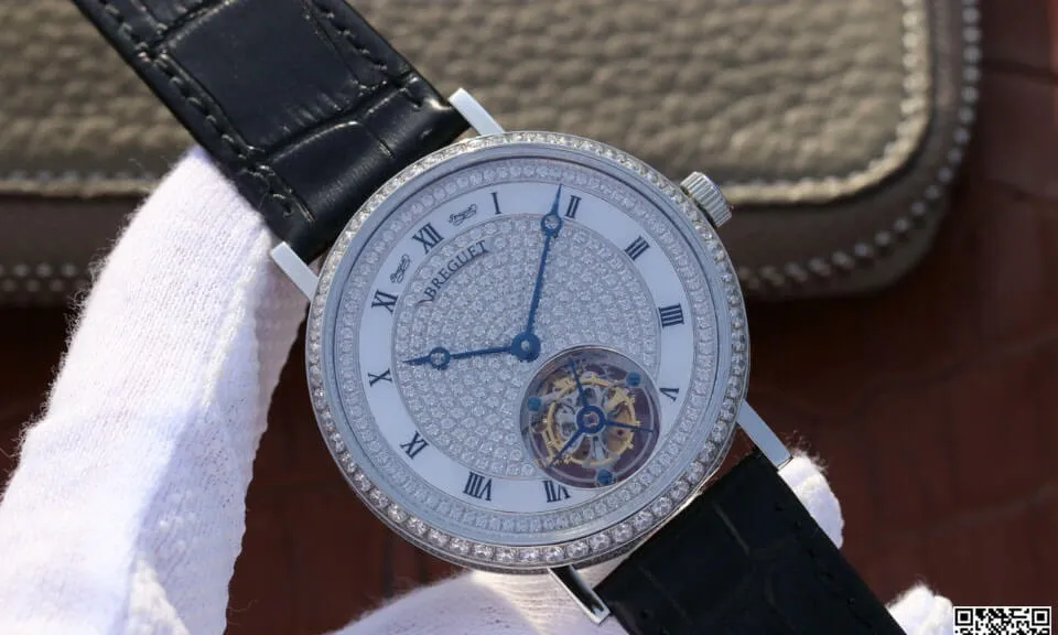 Breguet Classique Tourbillon 1:1 Best Edition Replica Watch Diamond Dial