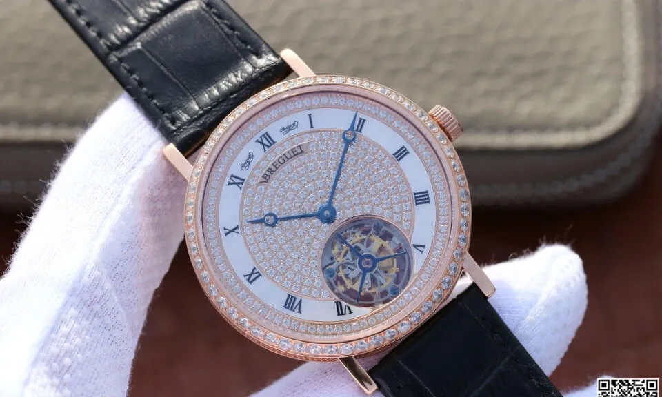 Breguet Classique Tourbillon 1:1 Best Edition Replica Watch Diamond Dial