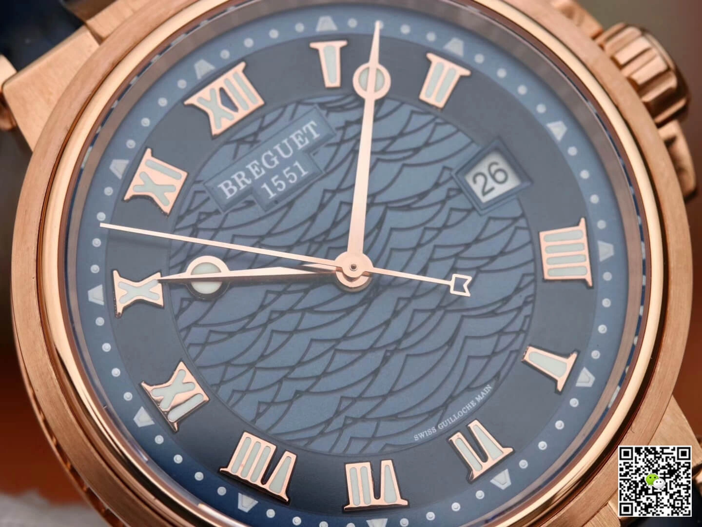 Breguet Marine 5517 V9 Factory 1:1 Best Edition Replica Watch Blue Strap