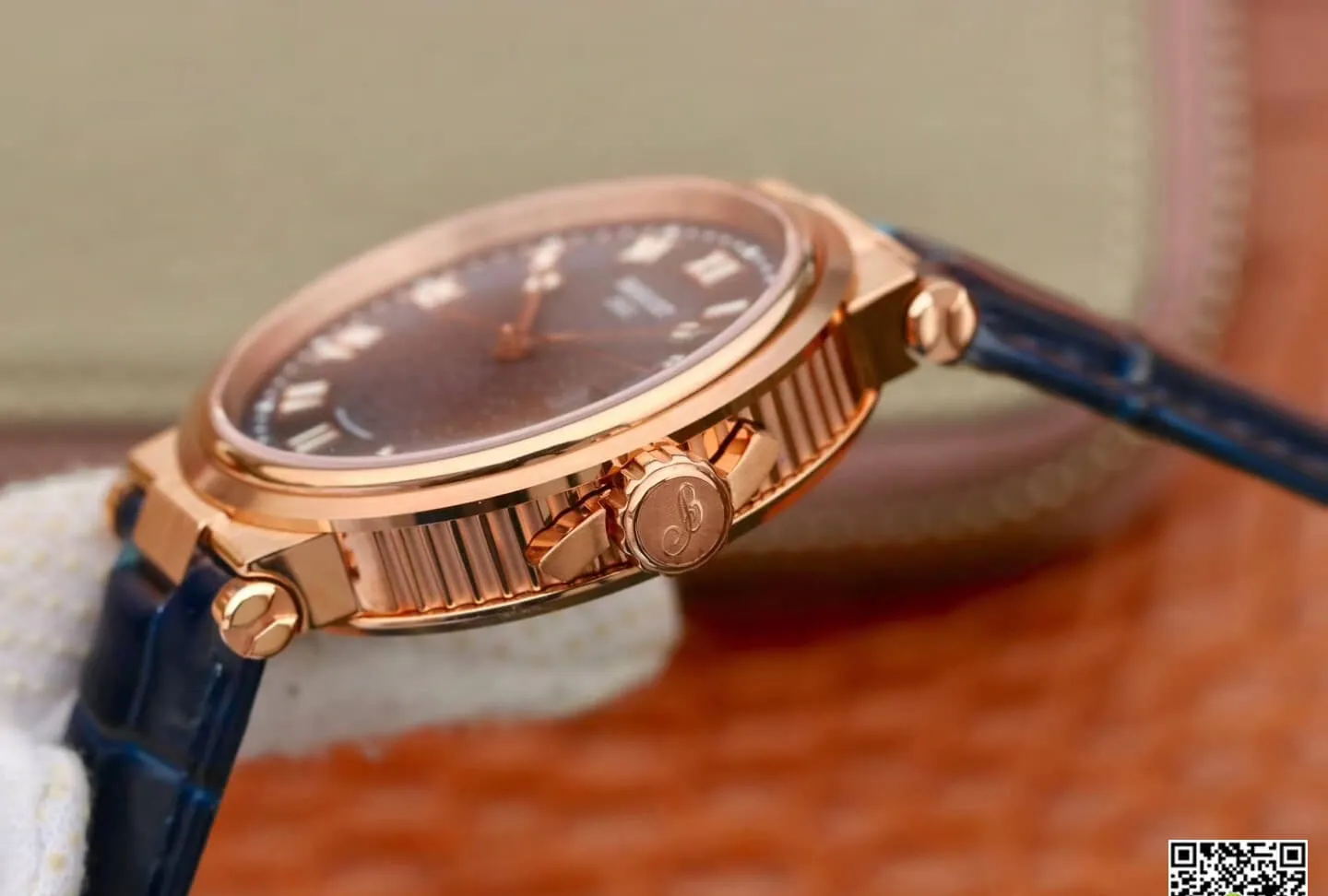 Breguet Marine 5517 V9 Factory 1:1 Best Edition Replica Watch Blue Strap