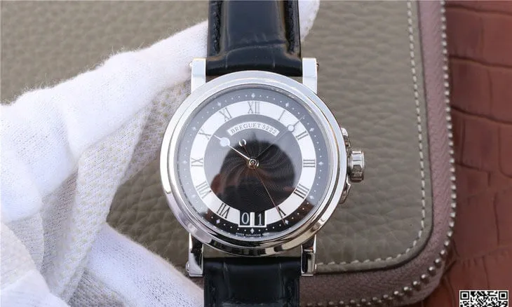 Breguet Marine 5817 1:1 Best Edition Replica Watch Leather Strap
