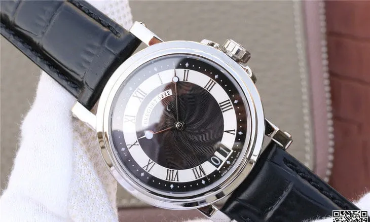 Breguet Marine 5817 1:1 Best Edition Replica Watch Leather Strap