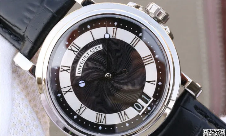Breguet Marine 5817 1:1 Best Edition Replica Watch Leather Strap