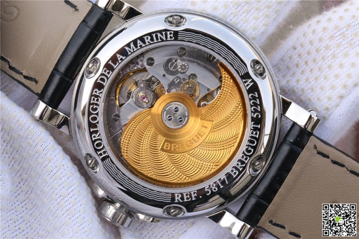 Breguet Marine 5817 1:1 Best Edition Replica Watch Leather Strap
