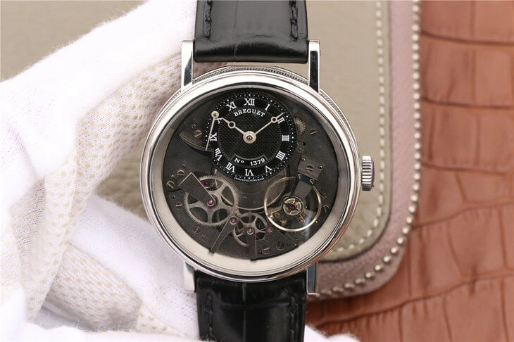 Breguet Tradition 7057BB G9 9W6 1:1 Best Edition Replica Watch Black Leather Strap
