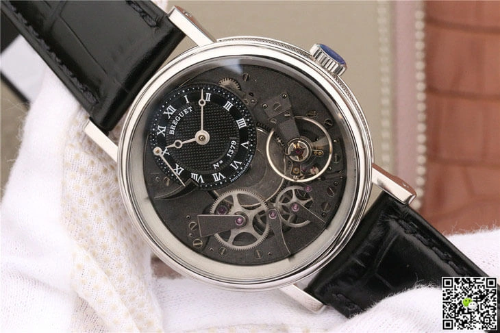 Breguet Tradition 7057BB G9 9W6 1:1 Best Edition Replica Watch Black Leather Strap