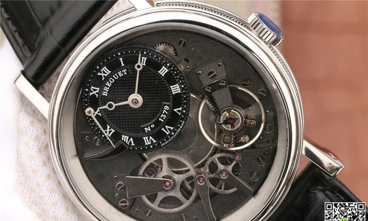 Breguet Tradition 7057BB G9 9W6 1:1 Best Edition Replica Watch Black Leather Strap