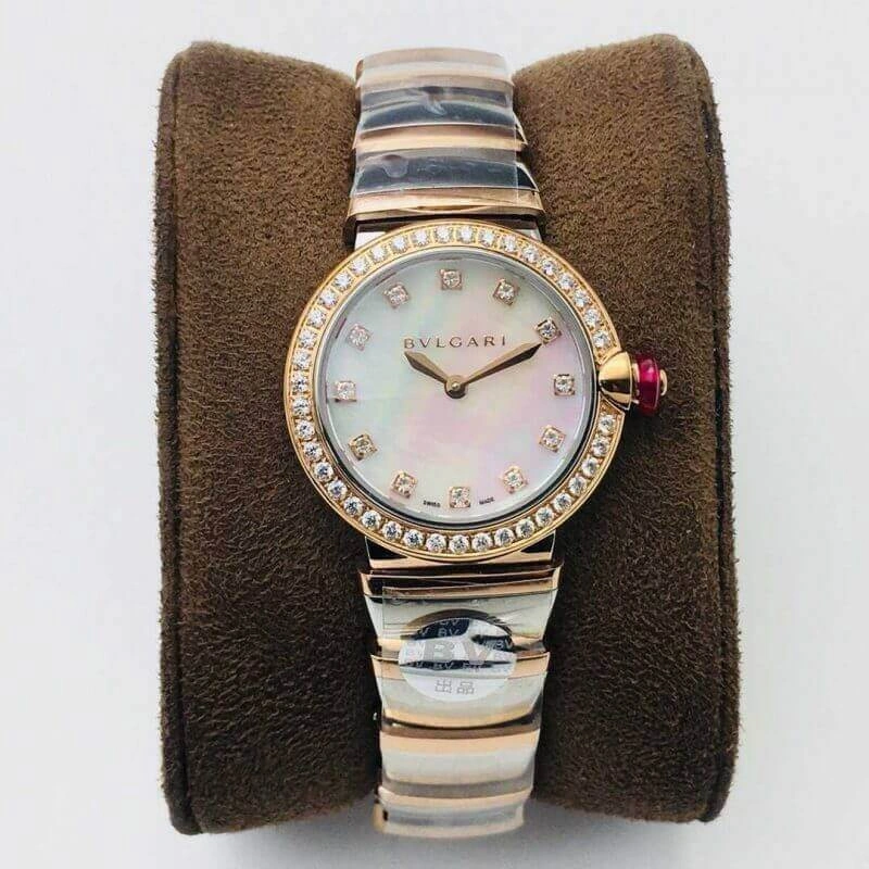 Bvlgari LVCEA 102475 BV Factory 1:1 Best Edition Replica Watch Diamond Bezel