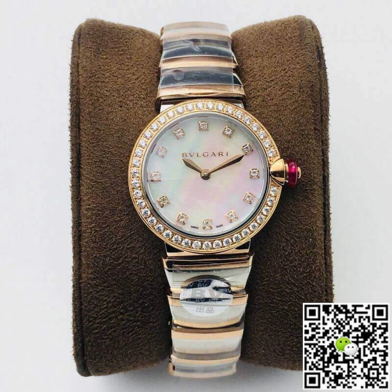 Bvlgari LVCEA 102475 BV Factory 1:1 Best Edition Replica Watch Diamond Bezel
