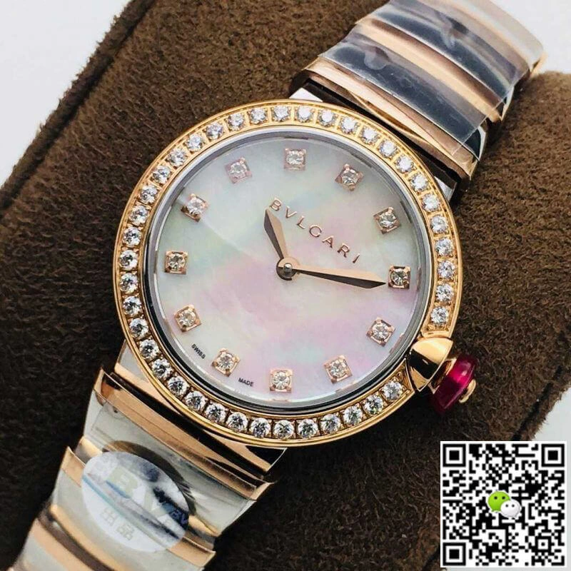 Bvlgari LVCEA 102475 BV Factory 1:1 Best Edition Replica Watch Diamond Bezel