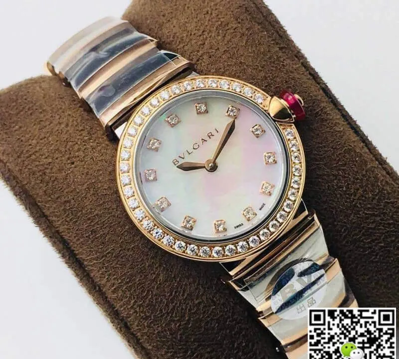 Bvlgari LVCEA 102475 BV Factory 1:1 Best Edition Replica Watch Diamond Bezel