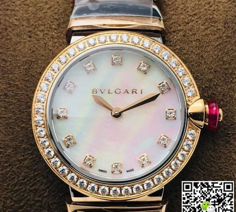 Bvlgari LVCEA 102475 BV Factory 1:1 Best Edition Replica Watch Diamond Bezel