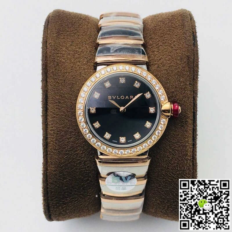 Bvlgari LVCEA BV Factory 1:1 Best Edition Replica Watch Diamond-Set Bezel