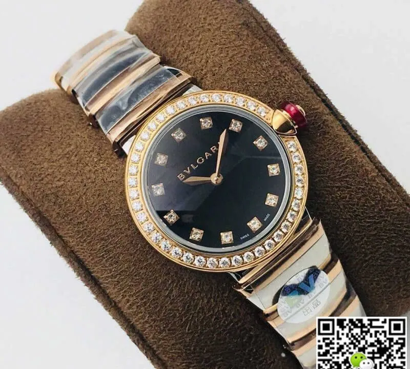 Bvlgari LVCEA BV Factory 1:1 Best Edition Replica Watch Diamond-Set Bezel