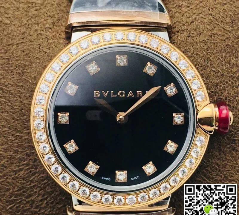 Bvlgari LVCEA BV Factory 1:1 Best Edition Replica Watch Diamond-Set Bezel