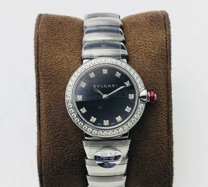 Bvlgari LVCEA BV Factory 1:1 Best Edition Replica Watch Silver Diamond Bezel