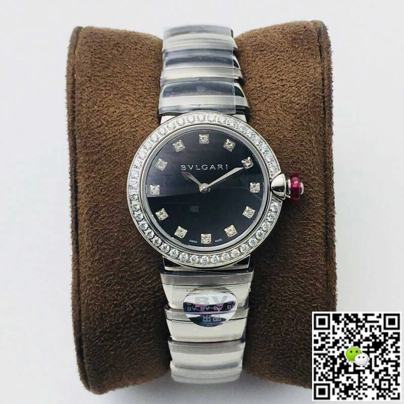Bvlgari LVCEA BV Factory 1:1 Best Edition Replica Watch Silver Diamond Bezel