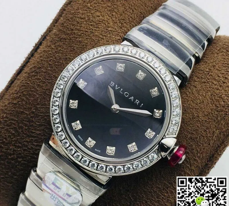 Bvlgari LVCEA BV Factory 1:1 Best Edition Replica Watch Silver Diamond Bezel