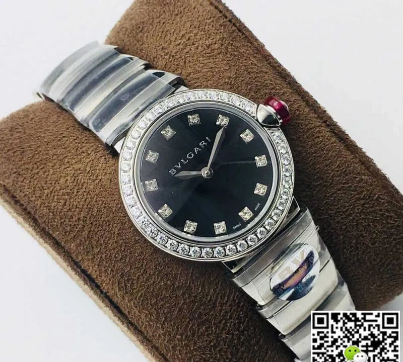 Bvlgari LVCEA BV Factory 1:1 Best Edition Replica Watch Silver Diamond Bezel