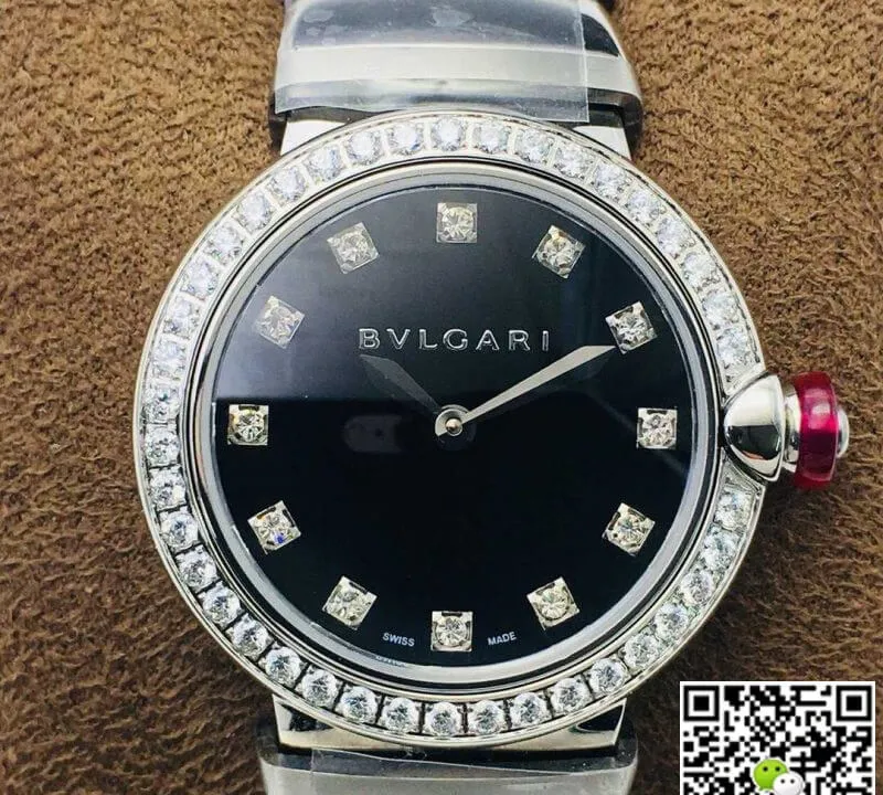 Bvlgari LVCEA BV Factory 1:1 Best Edition Replica Watch Silver Diamond Bezel