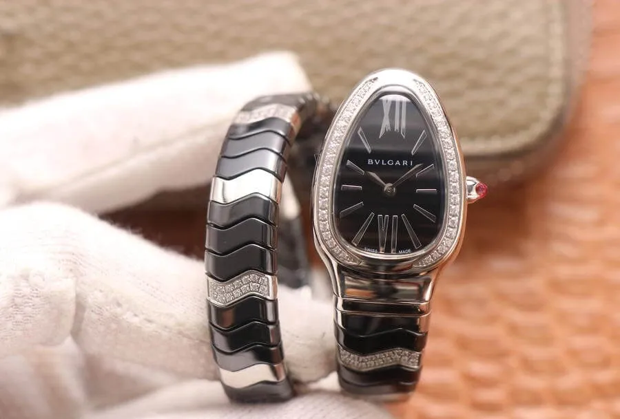 Bvlgari Serpenti 102129 BV Factory 1:1 Best Edition Replica Watch Stainless Steel