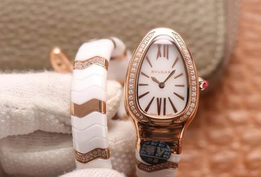 Bvlgari Serpenti 102202 BV Factory 1:1 Best Edition Replica Watch White Dial