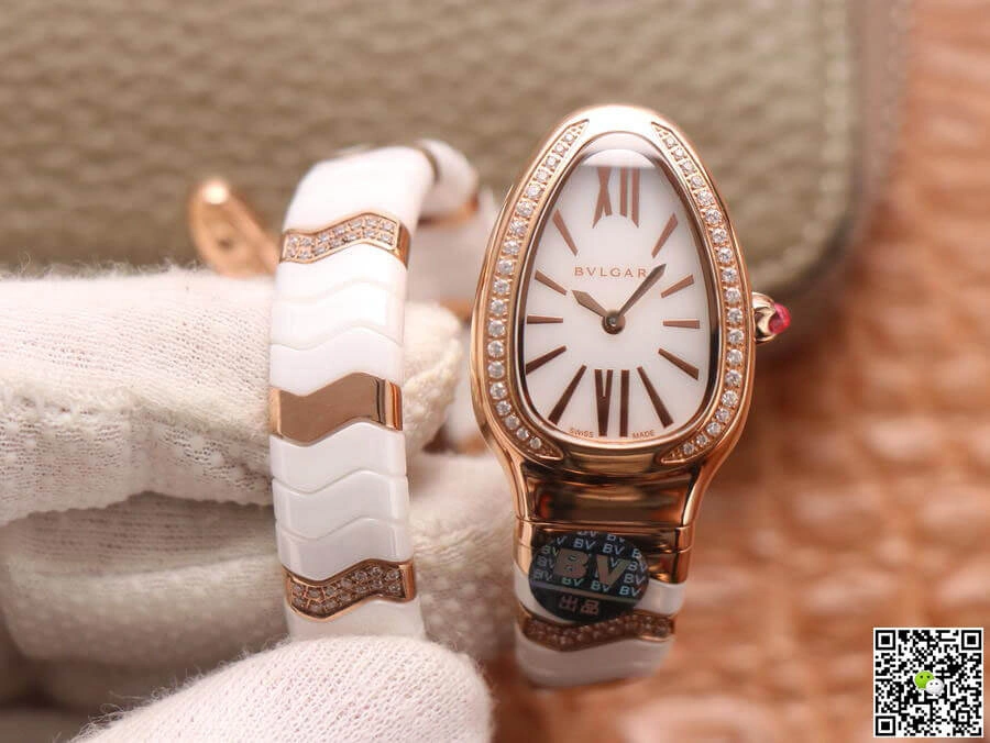 Bvlgari Serpenti 102202 BV Factory 1:1 Best Edition Replica Watch White Dial