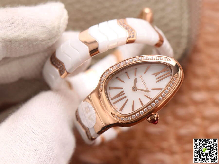 Bvlgari Serpenti 102202 BV Factory 1:1 Best Edition Replica Watch White Dial