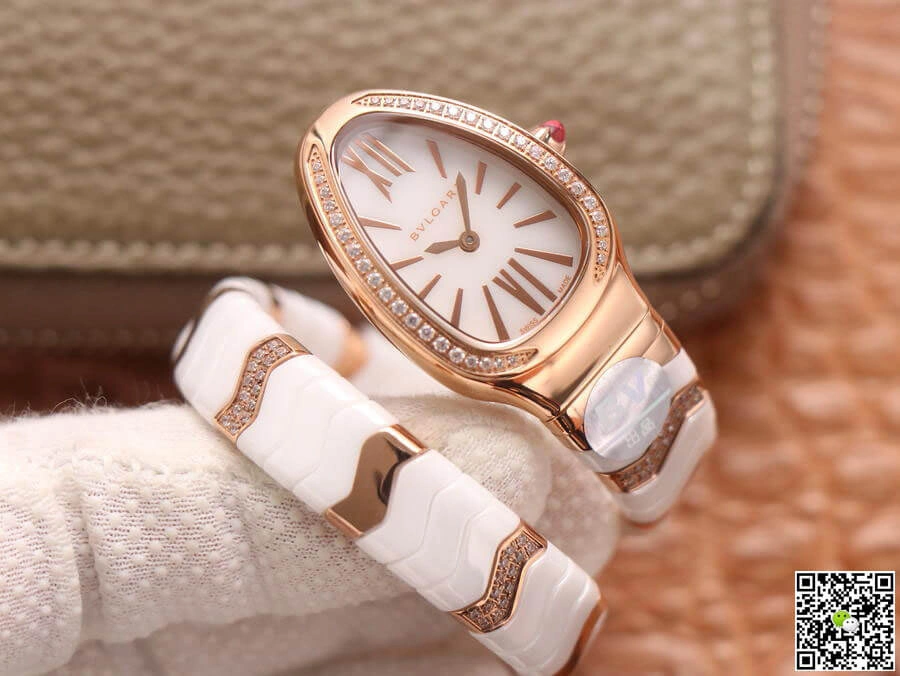 Bvlgari Serpenti 102202 BV Factory 1:1 Best Edition Replica Watch White Dial