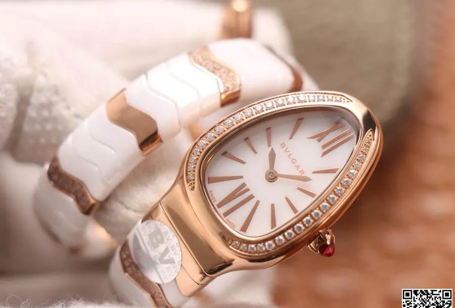 Bvlgari Serpenti 102202 BV Factory 1:1 Best Edition Replica Watch White Dial