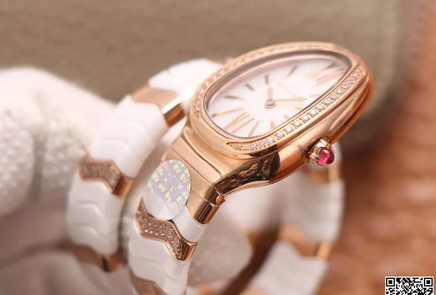 Bvlgari Serpenti 102202 BV Factory 1:1 Best Edition Replica Watch White Dial