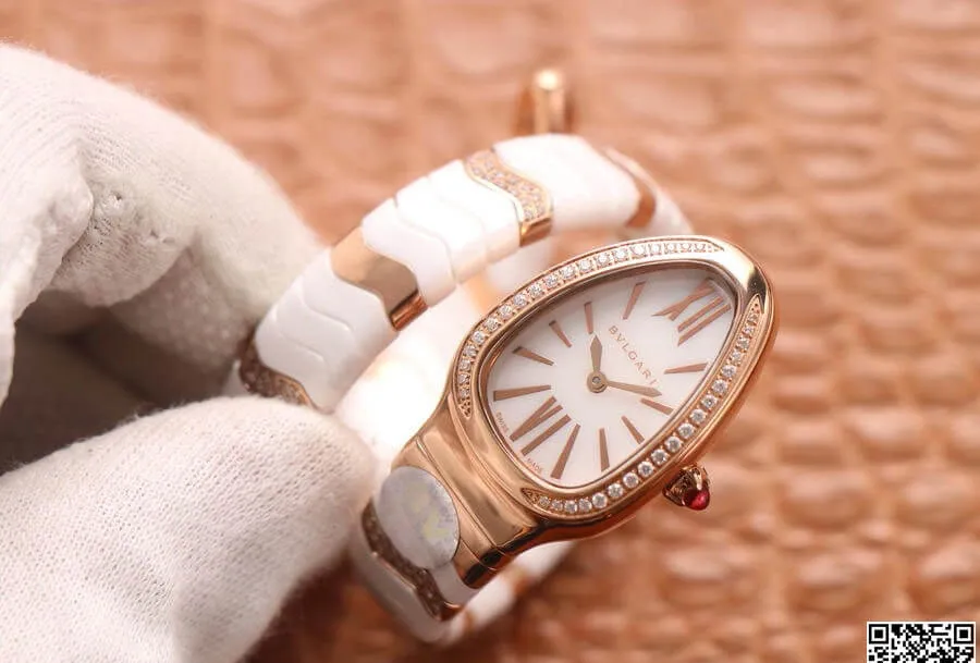 Bvlgari Serpenti 102202 BV Factory 1:1 Best Edition Replica Watch White Dial
