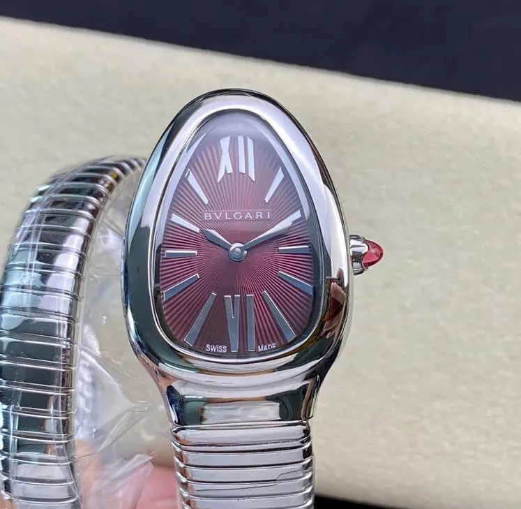 Bvlgari Serpenti 102529 BV Factory 1:1 Best Edition Replica Watch Silver Strap