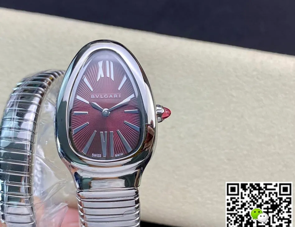Bvlgari Serpenti 102529 BV Factory 1:1 Best Edition Replica Watch Silver Strap