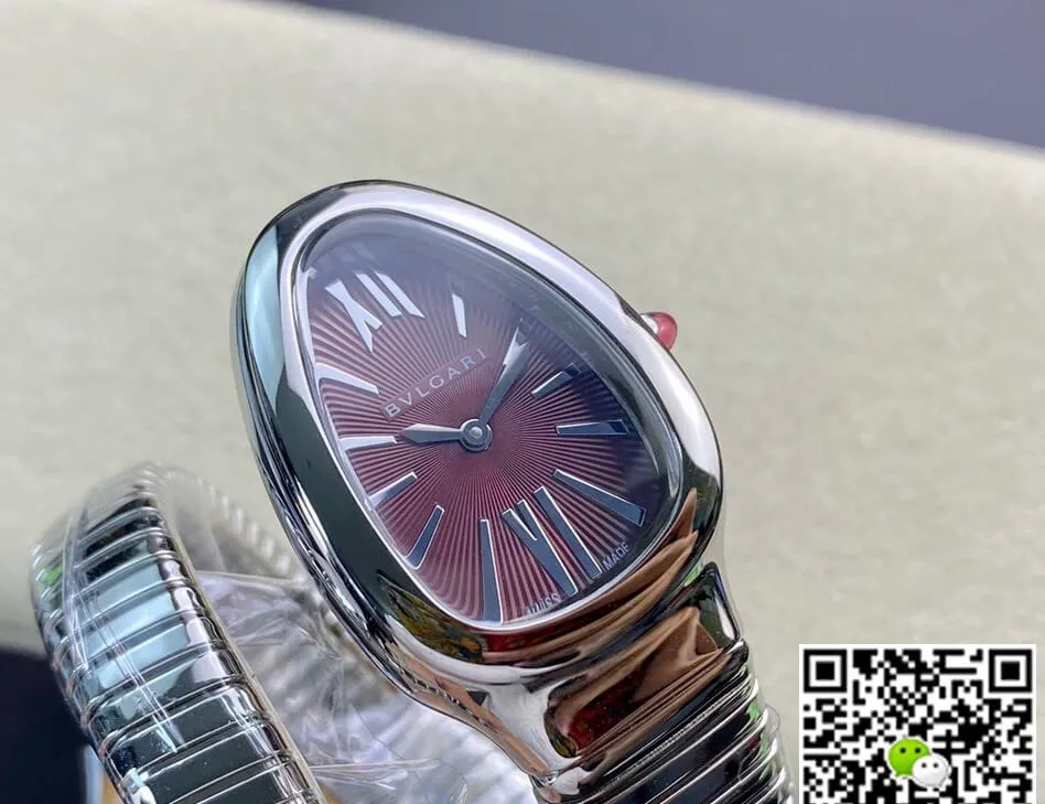 Bvlgari Serpenti 102529 BV Factory 1:1 Best Edition Replica Watch Silver Strap