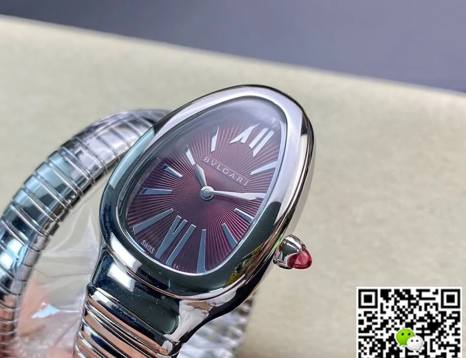 Bvlgari Serpenti 102529 BV Factory 1:1 Best Edition Replica Watch Silver Strap