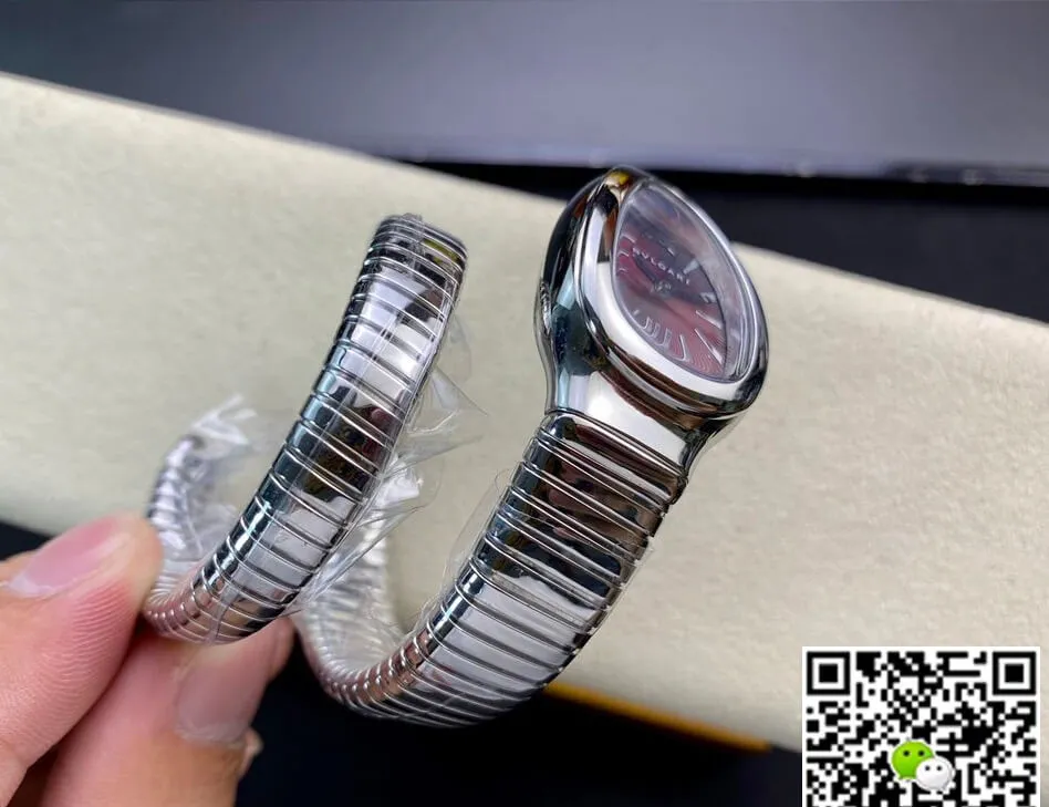 Bvlgari Serpenti 102529 BV Factory 1:1 Best Edition Replica Watch Silver Strap