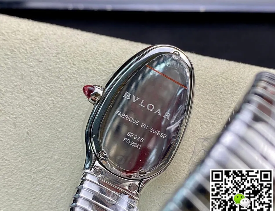 Bvlgari Serpenti 102529 BV Factory 1:1 Best Edition Replica Watch Silver Strap
