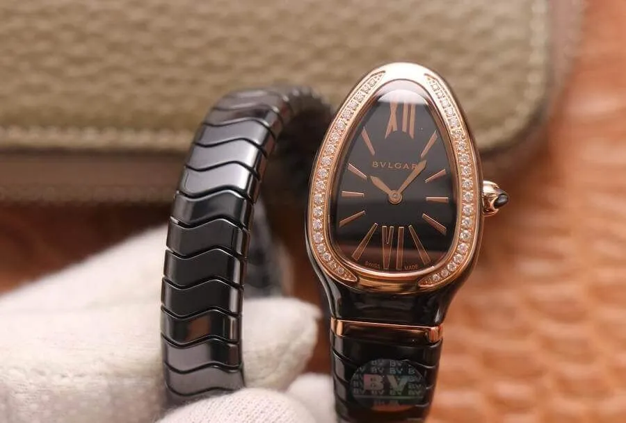 Bvlgari Serpenti 102532 BV Factory 1:1 Best Edition Replica Watch Black Dial