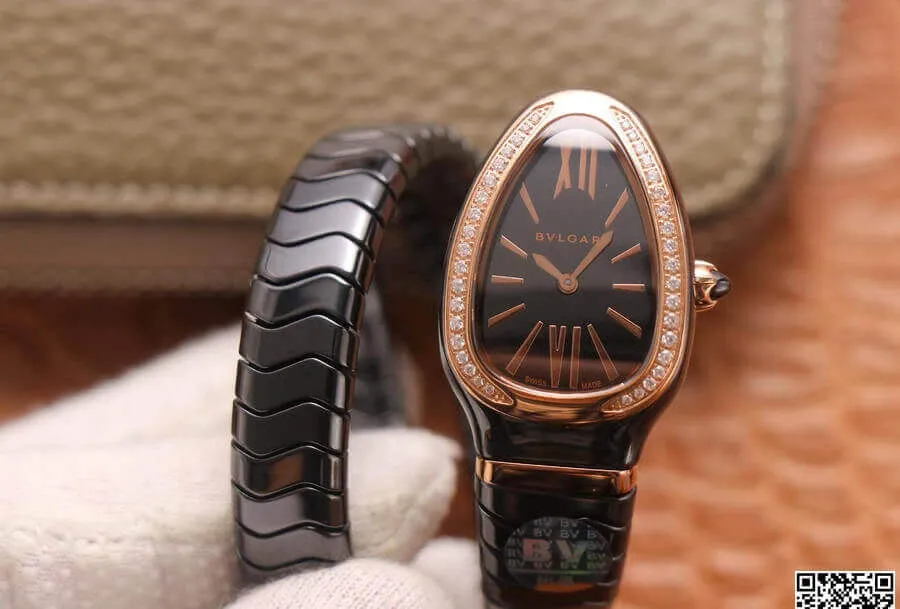 Bvlgari Serpenti 102532 BV Factory 1:1 Best Edition Replica Watch Black Dial
