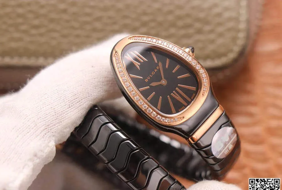 Bvlgari Serpenti 102532 BV Factory 1:1 Best Edition Replica Watch Black Dial