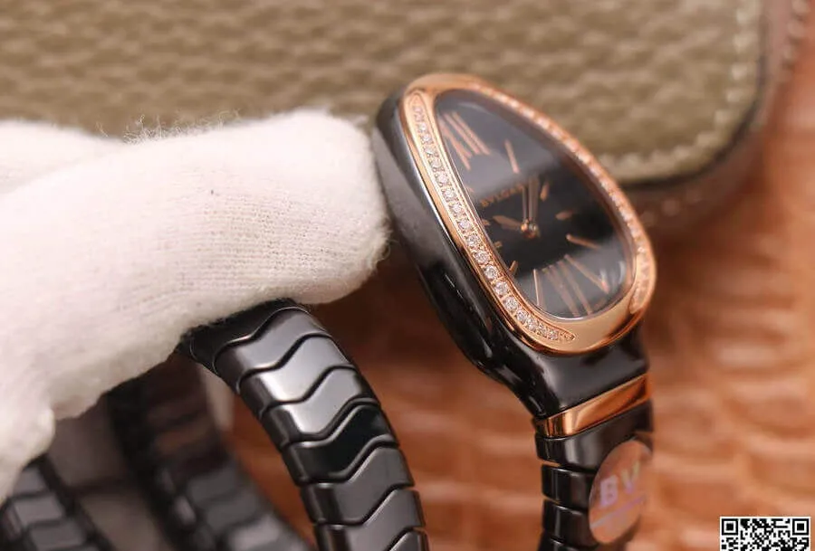 Bvlgari Serpenti 102532 BV Factory 1:1 Best Edition Replica Watch Black Dial
