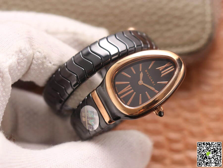Bvlgari Serpenti 102735 BV Factory 1:1 Best Edition Replica Watch Black Strap