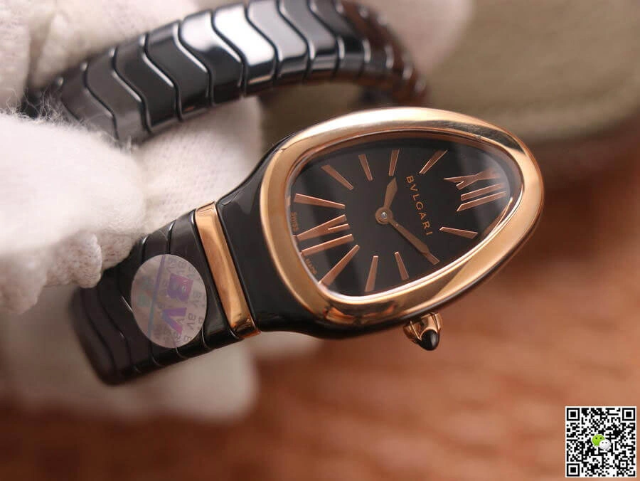 Bvlgari Serpenti 102735 BV Factory 1:1 Best Edition Replica Watch Black Strap