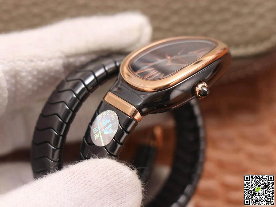 Bvlgari Serpenti 102735 BV Factory 1:1 Best Edition Replica Watch Black Strap