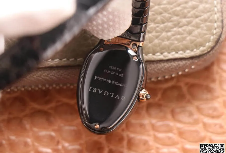 Bvlgari Serpenti 102735 BV Factory 1:1 Best Edition Replica Watch Black Strap