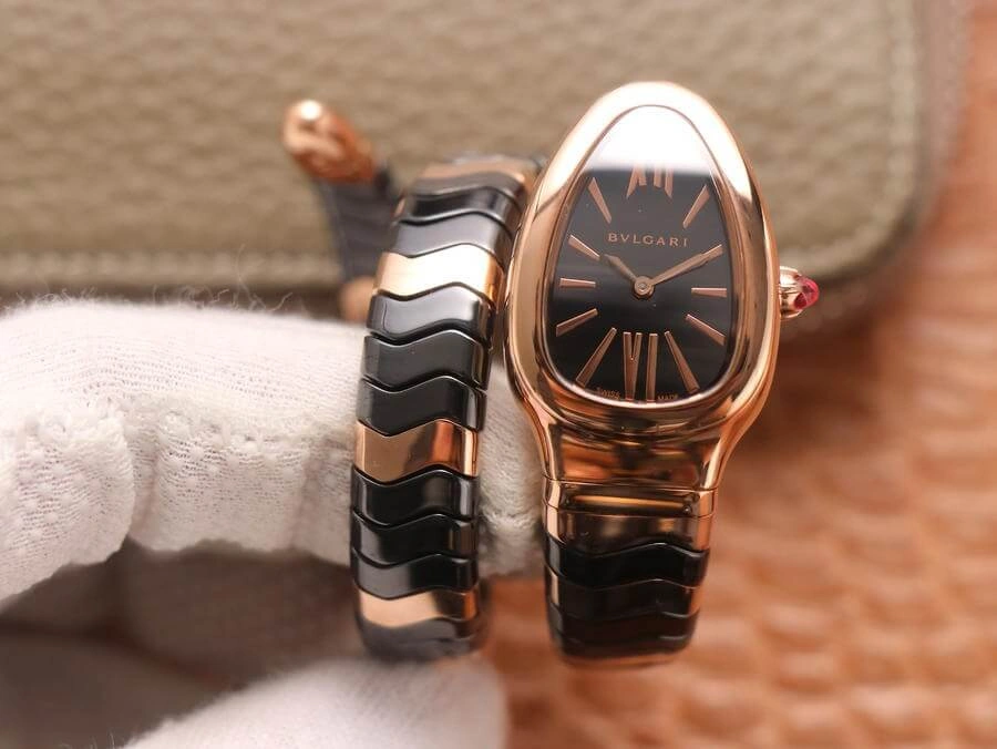 Bvlgari Serpenti BV Factory 1:1 Best Edition Replica Watch Black Dial